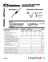 Datasheet 1N4946GP manufacturer FCI