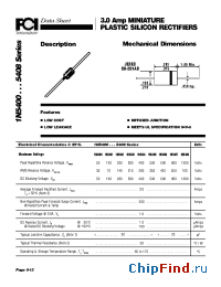 Datasheet 1N5400 manufacturer FCI