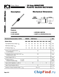 Datasheet 1N5405 manufacturer FCI