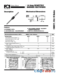 Datasheet 1N58171819 manufacturer FCI