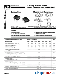 Datasheet DF005...10 manufacturer FCI