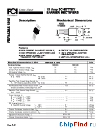 Datasheet FBR1535 manufacturer FCI