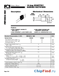 Datasheet FBR16501660 manufacturer FCI