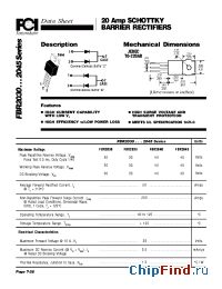 Datasheet FBR2030 manufacturer FCI