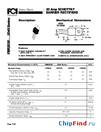 Datasheet FBR20302045 manufacturer FCI