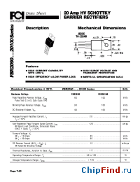 Datasheet FBR2090 manufacturer FCI