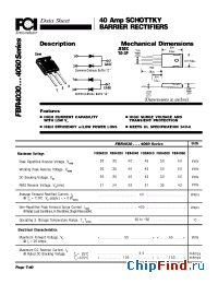 Datasheet FBR4045 manufacturer FCI