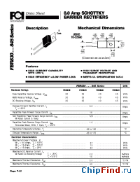 Datasheet FBR835 manufacturer FCI