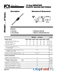 Datasheet FR10A03 manufacturer FCI