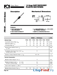 Datasheet FR158 manufacturer FCI