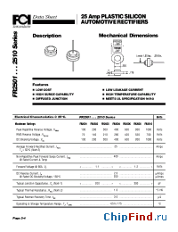 Datasheet FR2503 manufacturer FCI
