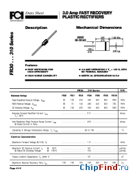 Datasheet FR30 manufacturer FCI