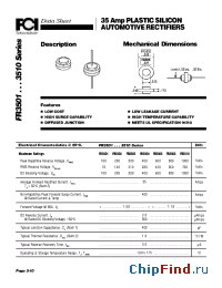 Datasheet FR3500 manufacturer FCI