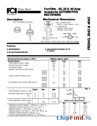 Datasheet FR3543 manufacturer FCI