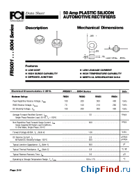 Datasheet FR5001 manufacturer FCI
