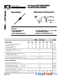 Datasheet FR60...610 manufacturer FCI