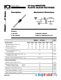 Datasheet FR6A03 manufacturer FCI