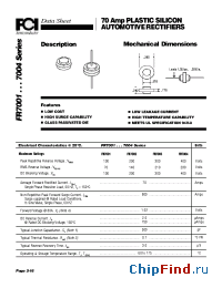 Datasheet FR7002 manufacturer FCI