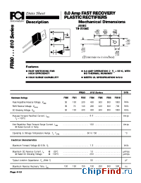 Datasheet FR80...810 manufacturer FCI