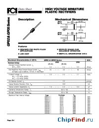 Datasheet GP02-25 manufacturer FCI