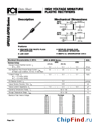 Datasheet GP05 manufacturer FCI