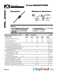 Datasheet GP20D manufacturer FCI