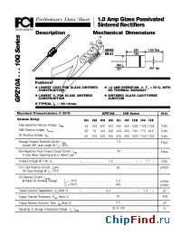 Datasheet GPZ10M manufacturer FCI