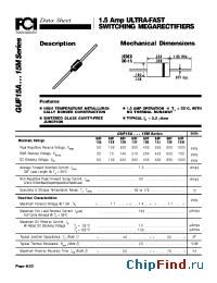 Datasheet GUF15B manufacturer FCI