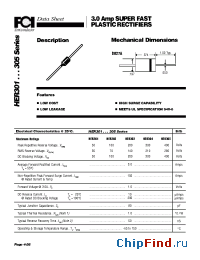 Datasheet HER301...305 manufacturer FCI