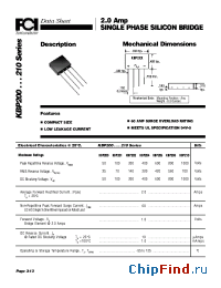Datasheet KBP200...210 manufacturer FCI