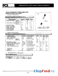 Datasheet KSD1616/1616A manufacturer FCI