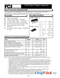 Datasheet LM339 manufacturer FCI