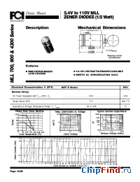 Datasheet MLL4371 manufacturer FCI