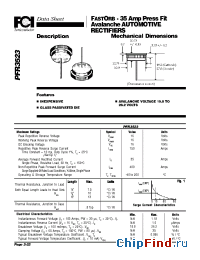 Datasheet PFR3523 manufacturer FCI