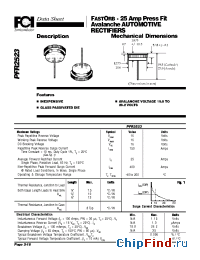 Datasheet PFR5023 manufacturer FCI