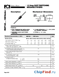 Datasheet RGP15A...15M manufacturer FCI