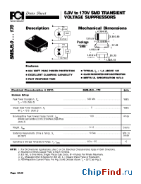 Datasheet SMBJ10 manufacturer FCI