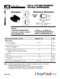 Datasheet SMCJ10 manufacturer FCI