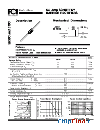 Datasheet SR5100 manufacturer FCI