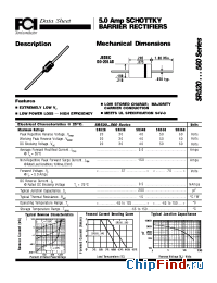 Datasheet SR520 manufacturer FCI