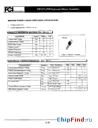 Datasheet TIP127APNP manufacturer FCI