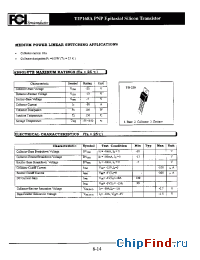 Datasheet TIP168A manufacturer FCI