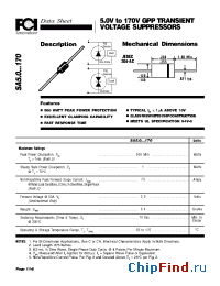 Datasheet TVS-SA5.0...170 manufacturer FCI