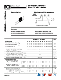 Datasheet UF08-01A manufacturer FCI