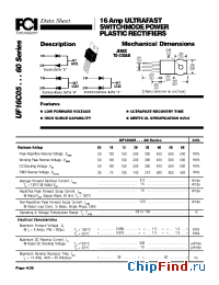 Datasheet UF16C05...60 manufacturer FCI