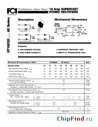 Datasheet VF16C05 manufacturer FCI