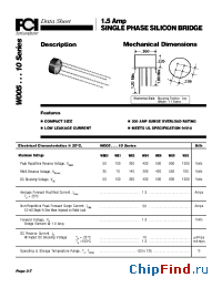 Datasheet W02 manufacturer FCI