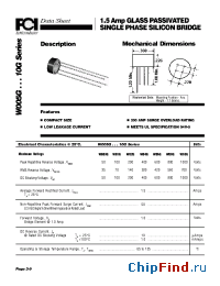 Datasheet WOO5G...10G manufacturer FCI