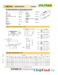 Datasheet 8483 manufacturer Filtran