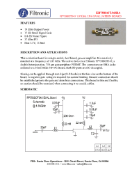 Datasheet EB750SOT343BA manufacturer Filtronic
